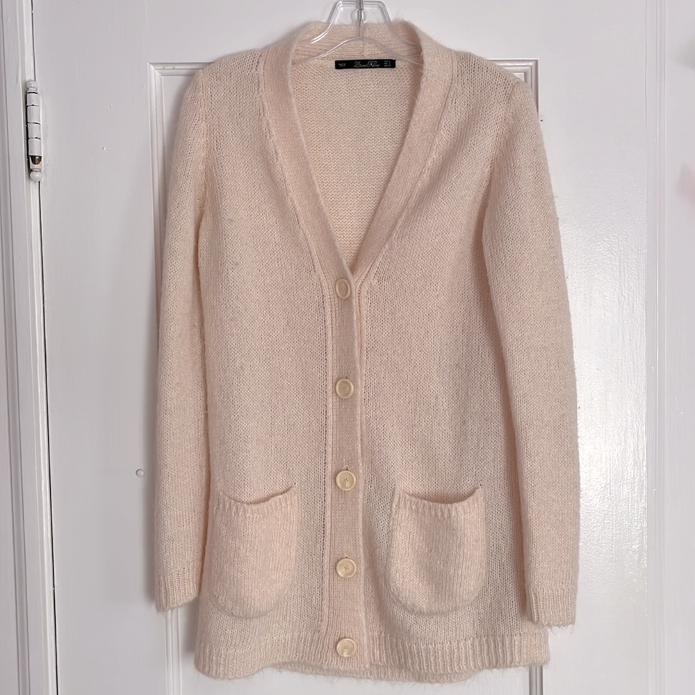 Light Pink Zara Knit Sweater (Small)